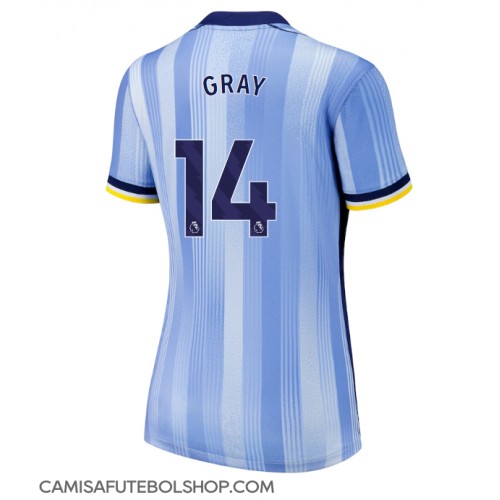 Camisa de time de futebol Tottenham Hotspur Archie Gray #14 Replicas 2º Equipamento Feminina 2024-25 Manga Curta